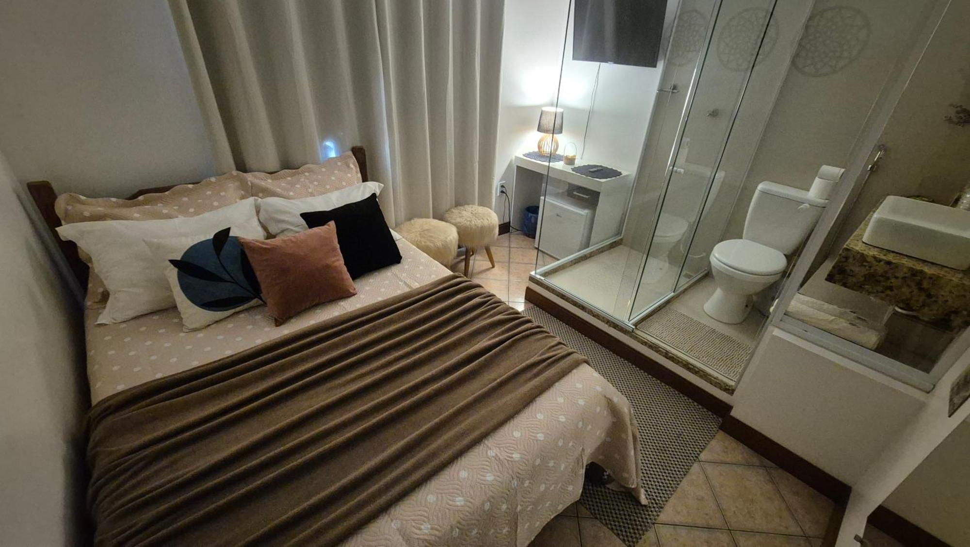 Banheiro De Vidro Em Suite Compacta.Centro 도밍고스 마르틴스 외부 사진